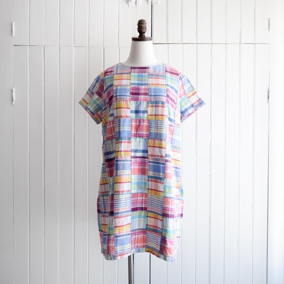 vtg/handmade patchwork dress | m - Picture 1 of 5